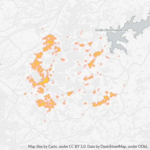 51519 Standortdichte-Heatmap