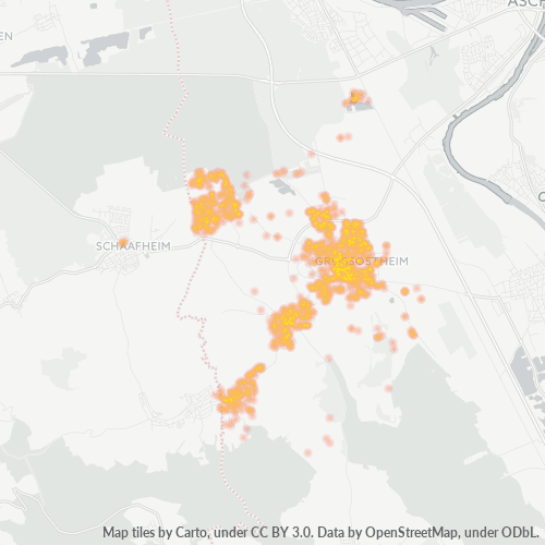 Heatmap für plz 63762