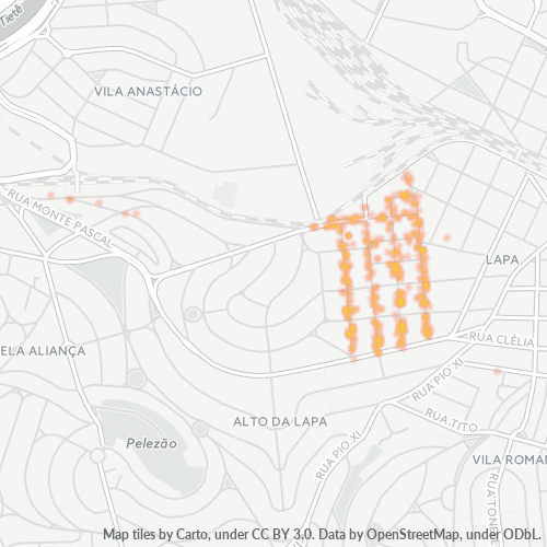 05075-000 Mapa de calor de densidad empresarial