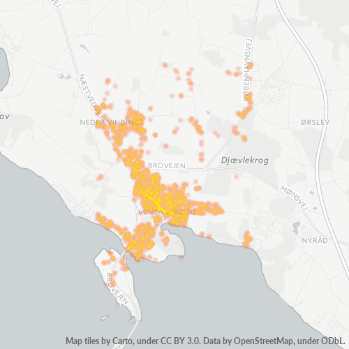 4760 Heatmap over forretningstæthed