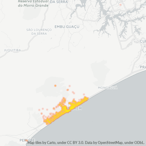 11740-000 Mapa de calor de densidad empresarial