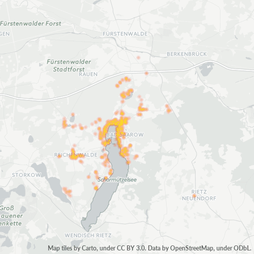 Heatmap für plz 15526