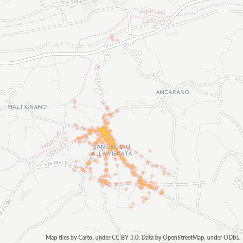 Mappa di calore per cap 64016