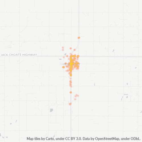 73742 Business Density Heatmap