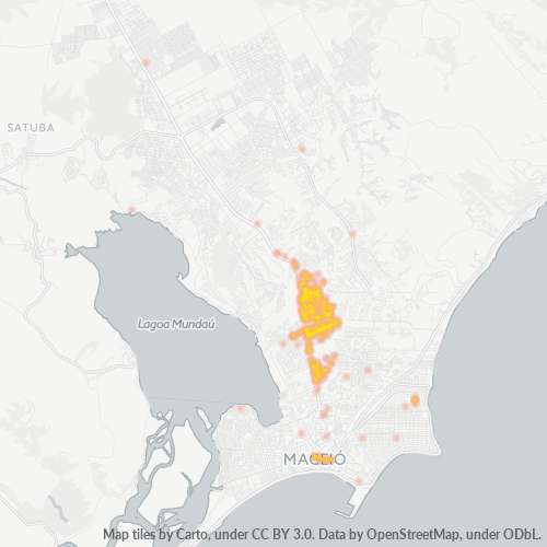 57052-000 Heatmap de Densidade da Empresa