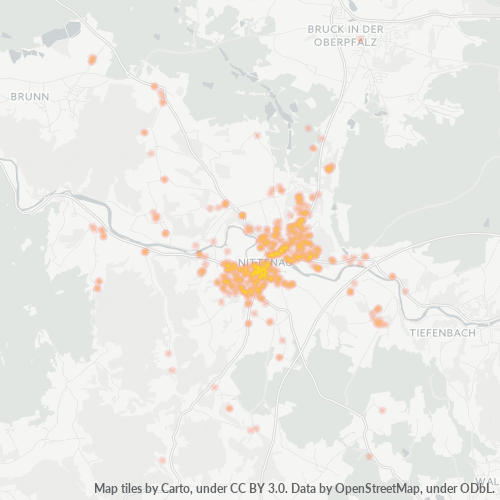 Heatmap für plz 93149