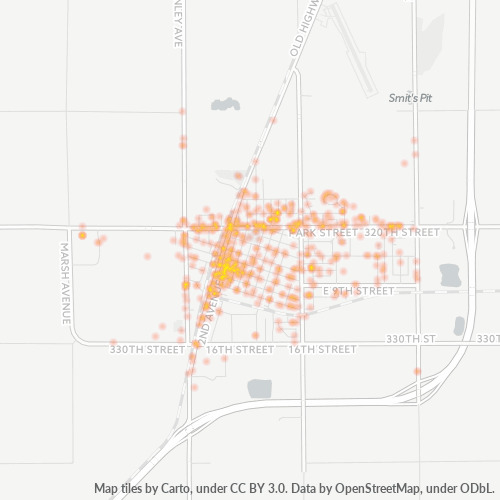 51201 Business Density Heatmap
