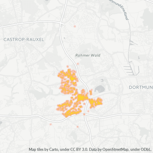 Heatmap für plz 44379