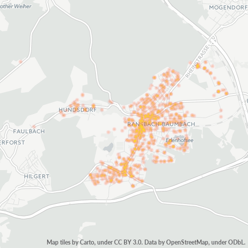 Heatmap für plz 56235