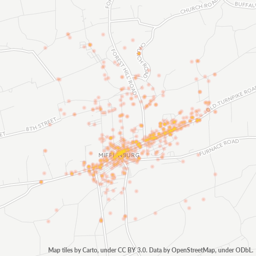 17844 Business Density Heatmap