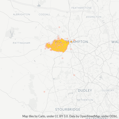 WV3 Business Density Heatmap
