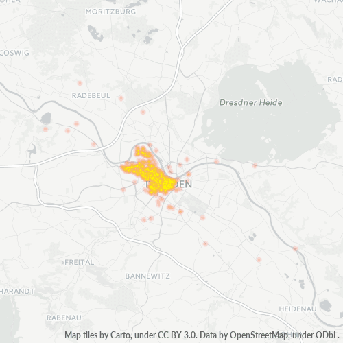 Heatmap für plz 01067