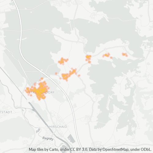 Heatmap für plz 96129