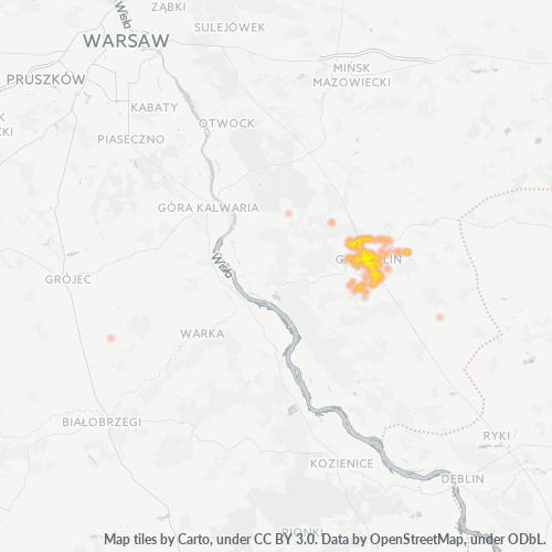 08-400 Mapa intensywności działalności gospodarczej
