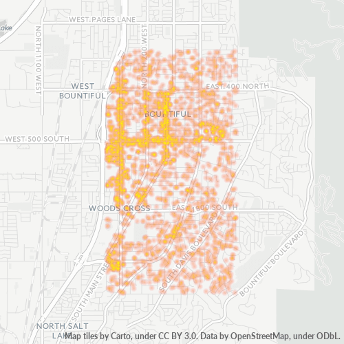 84010 Business Density Heatmap