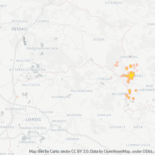 Heatmap für plz 04895