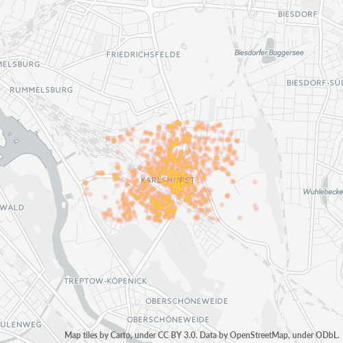 Heatmap für plz 10318