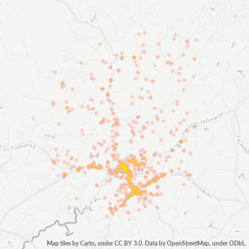 30523 Business Density Heatmap