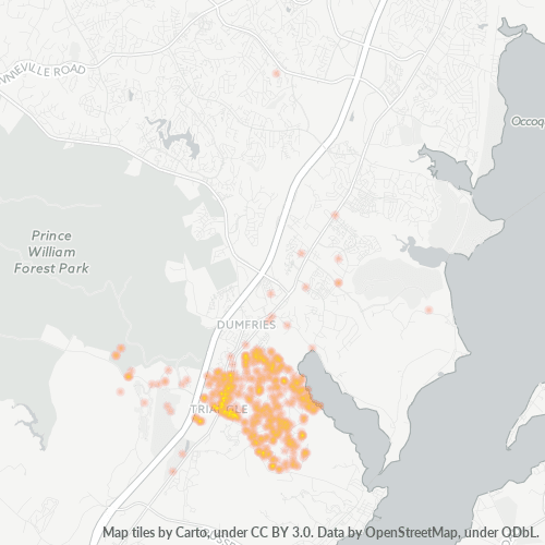 22172 Business Density Heatmap