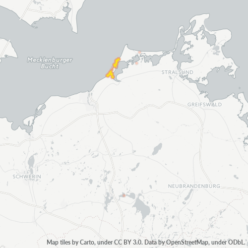 Heatmap für plz 18347