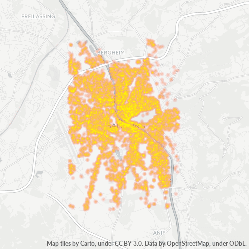5020 Standortdichte-Heatmap
