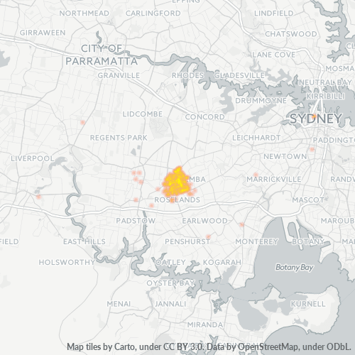 2195 Business Density Heatmap