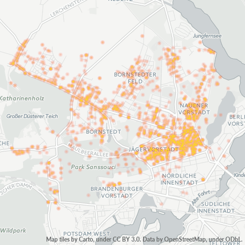 Heatmap für plz 14469