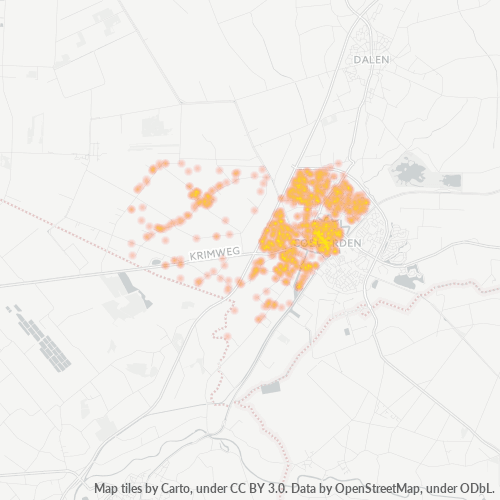 Heatmap voor postcode 7741
