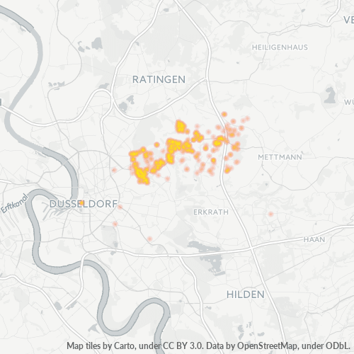 40629 Standortdichte-Heatmap