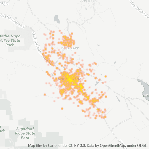 94574 Business Density Heatmap