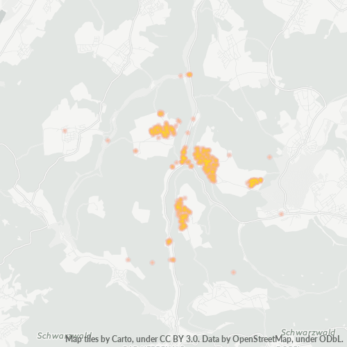 Heatmap für plz 76359