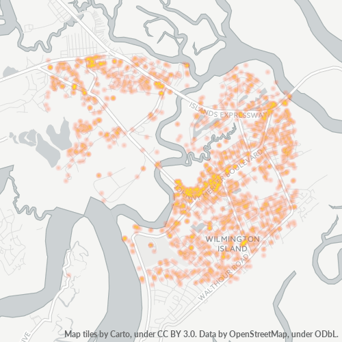 31410 Business Density Heatmap