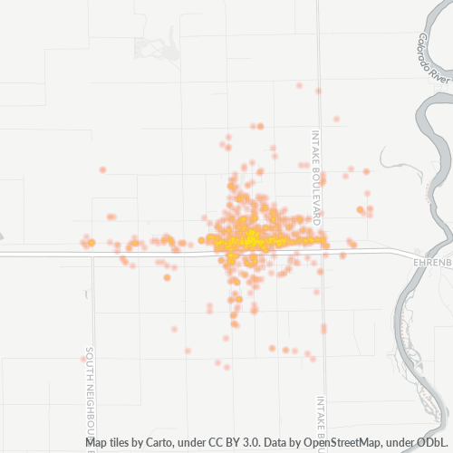 92225 Business Density Heatmap