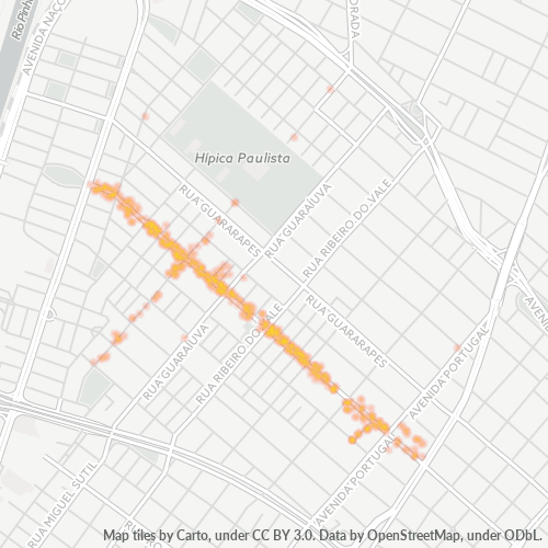 04563-000 Mapa de calor de densidad empresarial