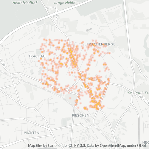 Heatmap für plz 01129