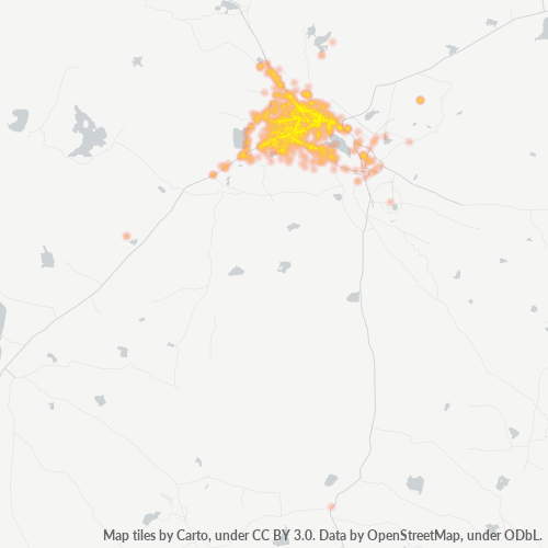 506001 Business Density Heatmap