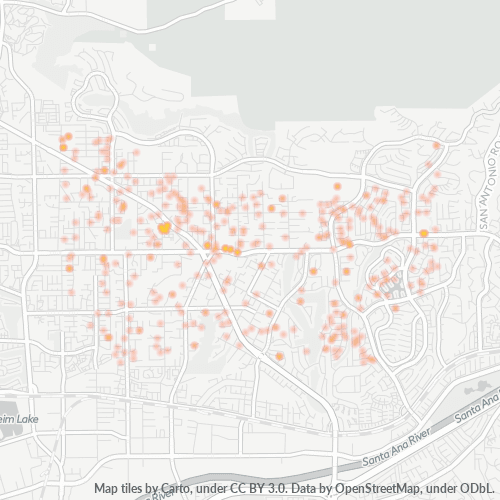 92885 Business Density Heatmap