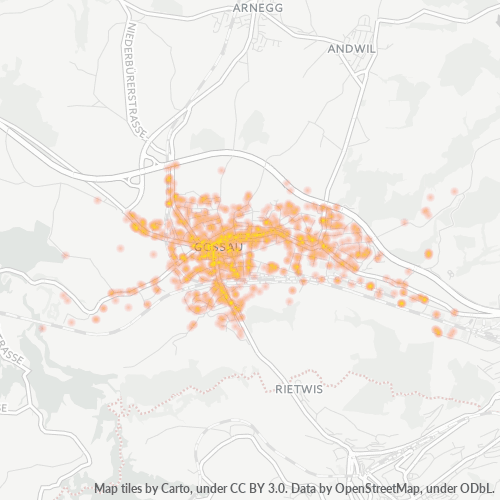 9200 Thermocarte de densité d'activité