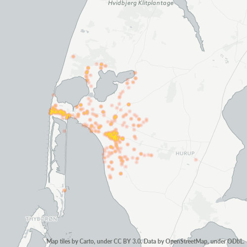 7770 Heatmap over forretningstæthed