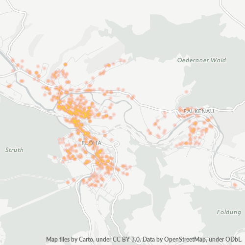 09557 Standortdichte-Heatmap