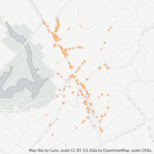 18942 Business Density Heatmap