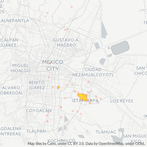 09200 Mapa de calor de densidad empresarial