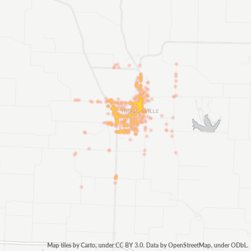 64037 Business Density Heatmap