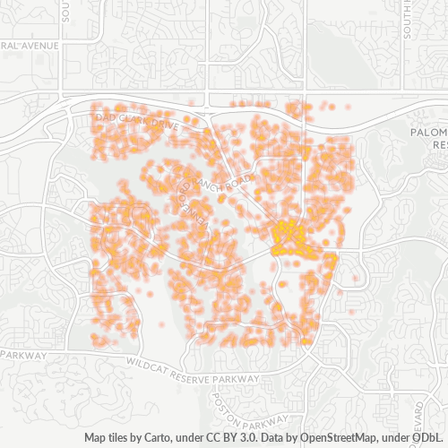 80126 Business Density Heatmap