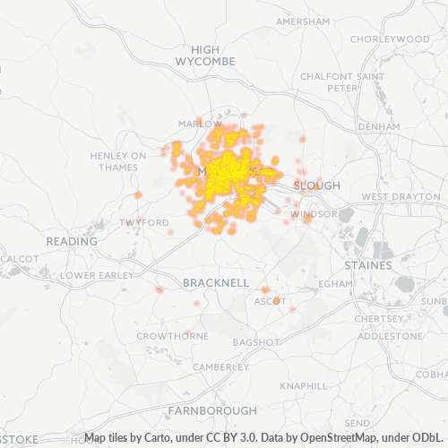 SL6 Business Density Heatmap