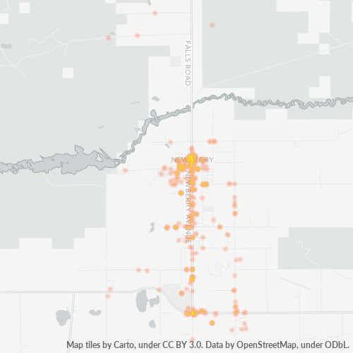 49868 Business Density Heatmap