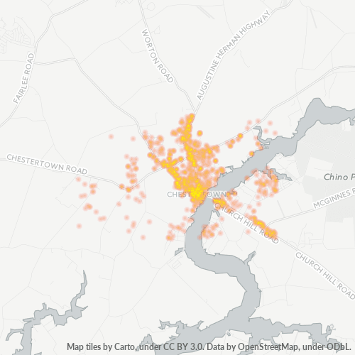 21620 Business Density Heatmap