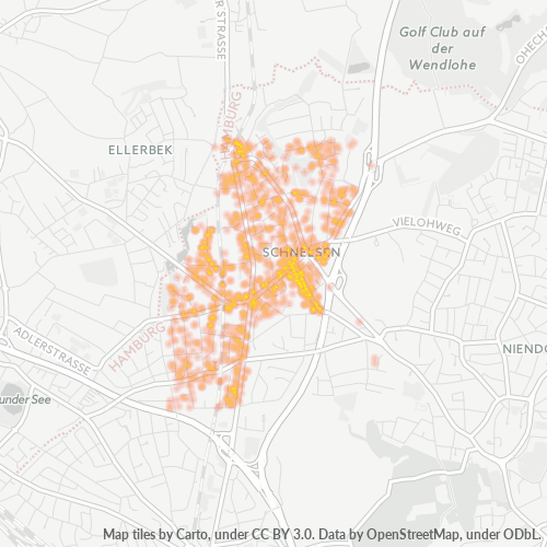 Heatmap für plz 22457