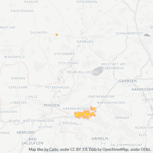 Heatmap für plz 31749