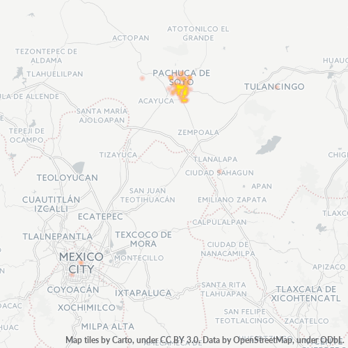 42186 Mapa de calor de densidad empresarial
